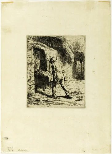 The Gleaners by Jean-François Millet, print, 1855-1856