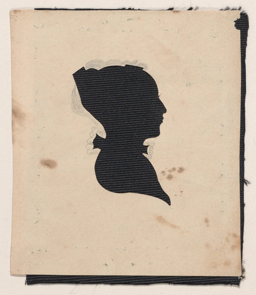Silhouette of young woman, to right by William Chamberlain, other, 1819-1829