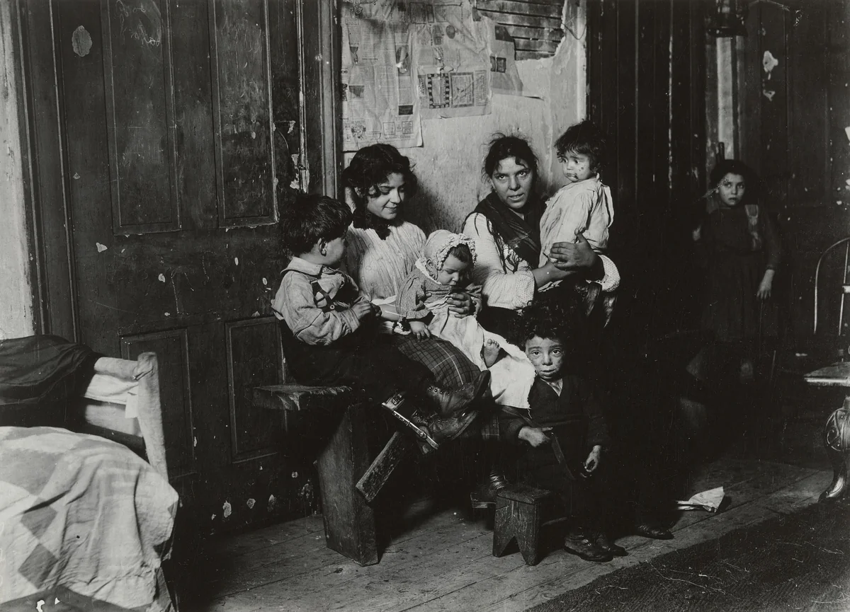 Tenement Family, Chicago by Lewis Wickes Hine, photograph, 1910