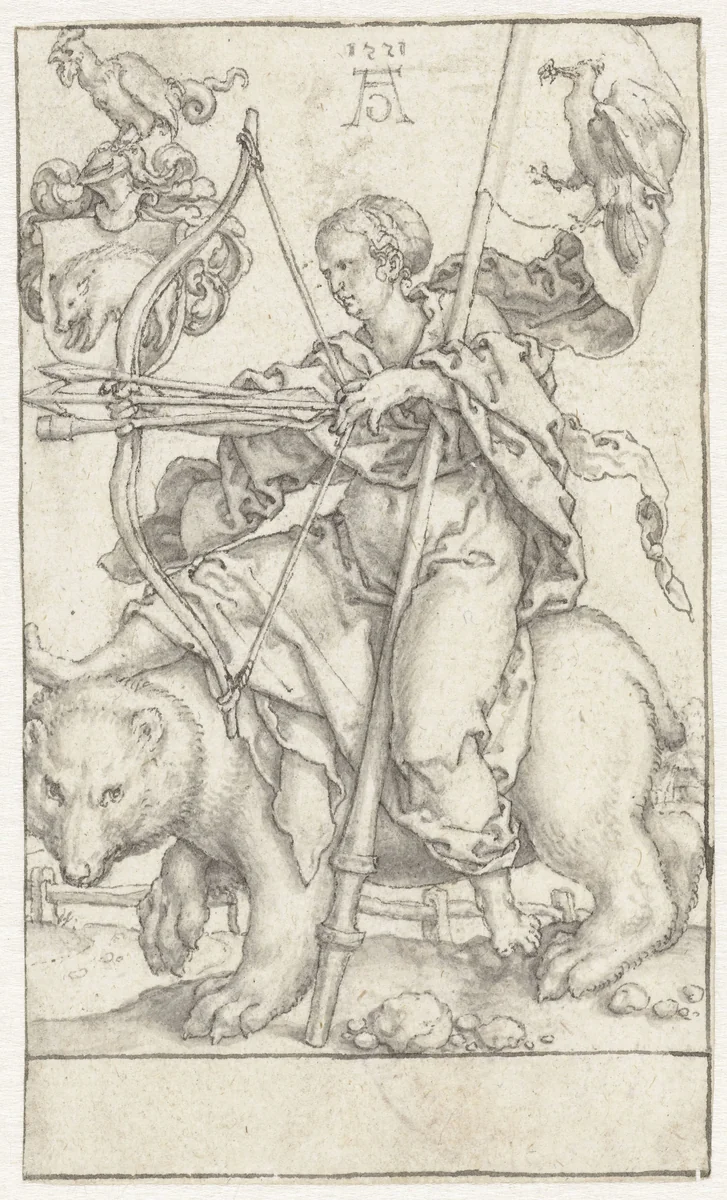 Drift by Heinrich Aldegrever, drawing, 1551