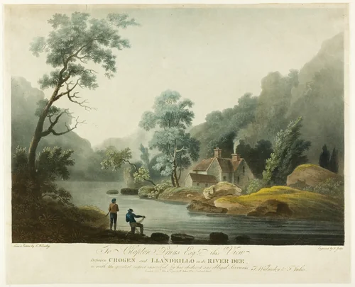 Between Crogen & Llandrillo on the R. Dee by Francis Jukes, print, 1793