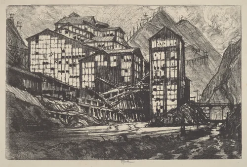 Old Million Eyes by Joseph Pennell, print, 1910