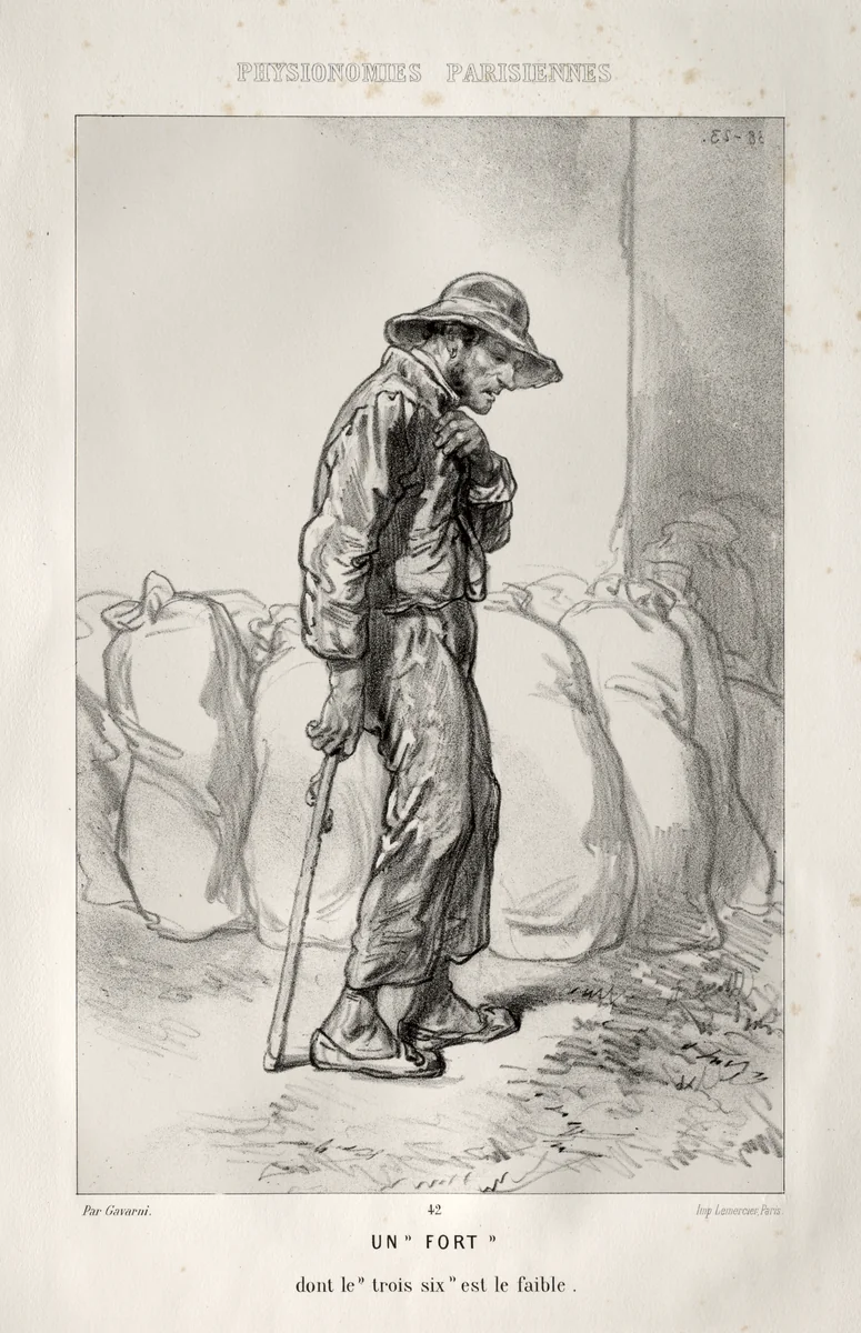 Un Fort by Paul Gavarni, print, 1853-1863