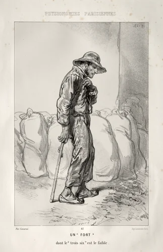 Un Fort by Paul Gavarni, print, 1853-1863