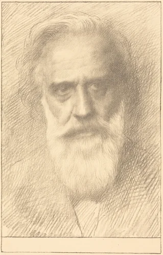 Self-Portrait by Alphonse Legros, print, 1837-1911