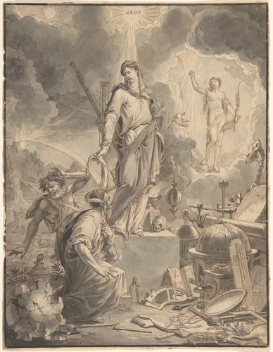 Design for the Title Page of "Acta Germanica" by Jan Goeree, drawing, 1685-1731