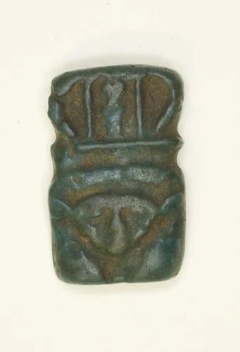 Amulet of the Head of the Goddess Hathor by Egyptian, metalwork, -30-395