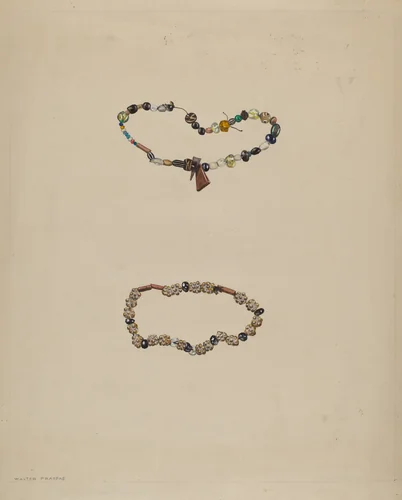 Trade Beads by Walter Praefke, index of american design, 1936