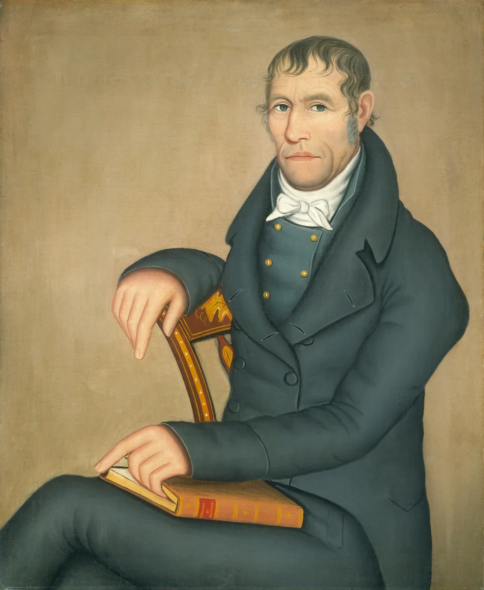 Joseph Slade by Ammi Phillips, painting, 1816