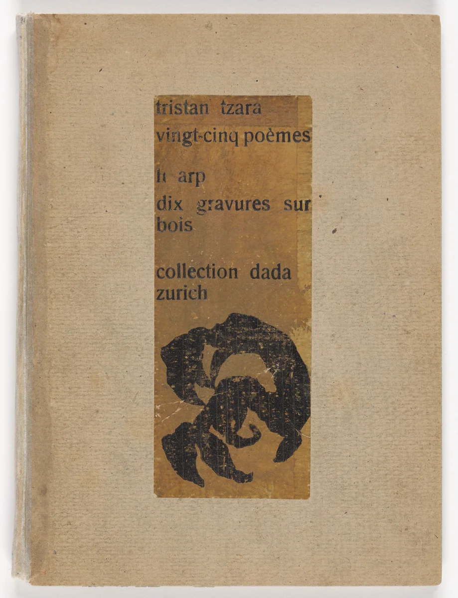 Twenty-five Poems (Vingt-cinq poèmes) by Jean Arp, illustrated book, 1918