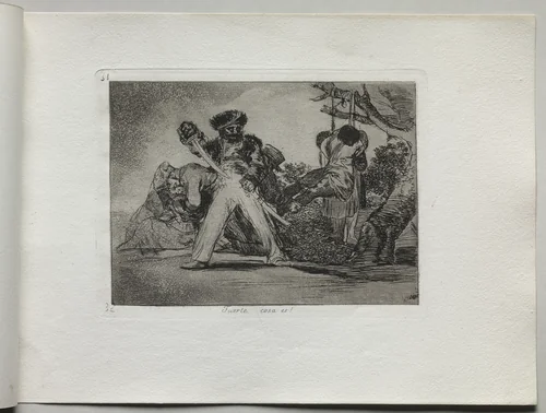 Disasters of War: That's Tough by Francisco de Goya, print, 1810-1820