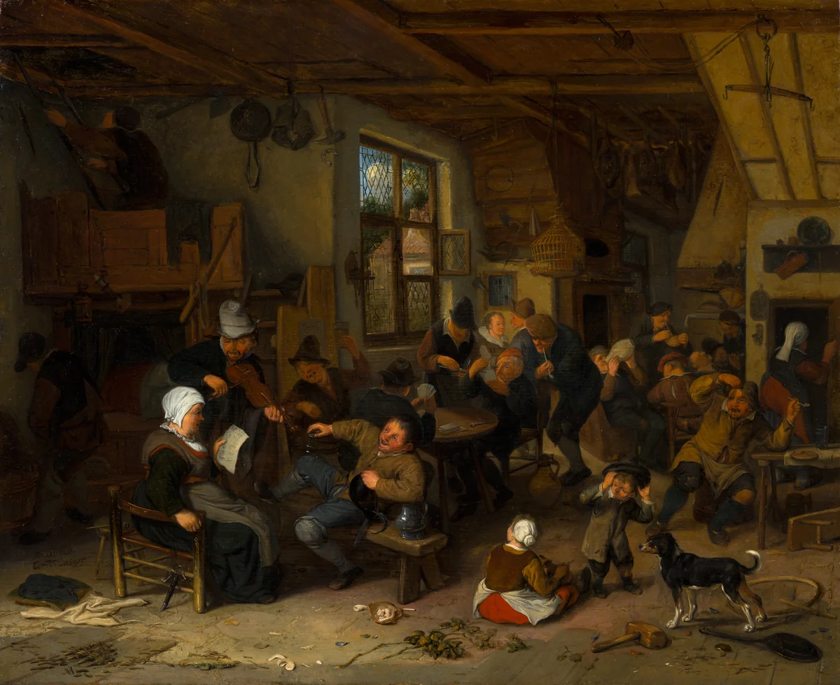Peasant Inn by Cornelis Dusart
Adriaen van Ostade, painting, 1680