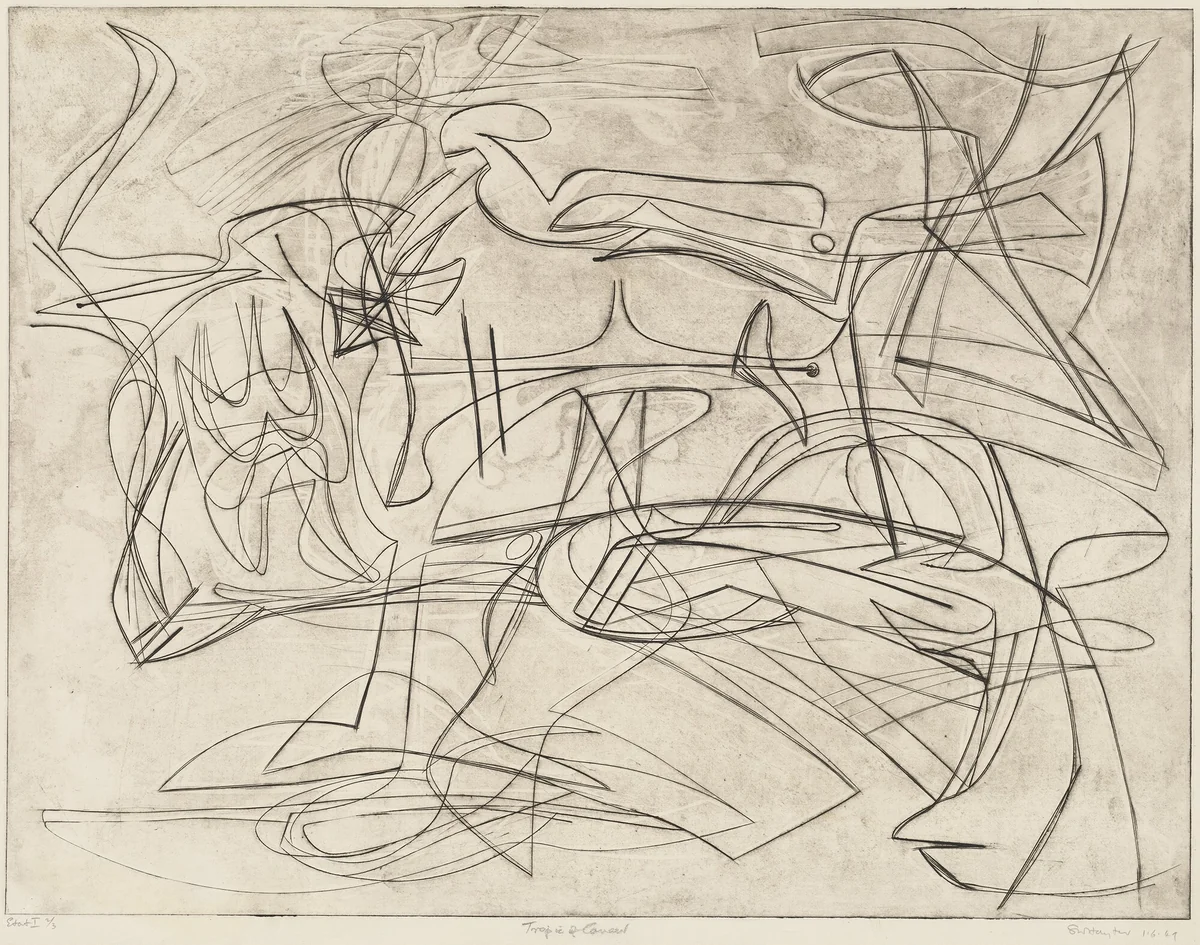 Tropic of Cancer by Stanley William Hayter, print, 1949