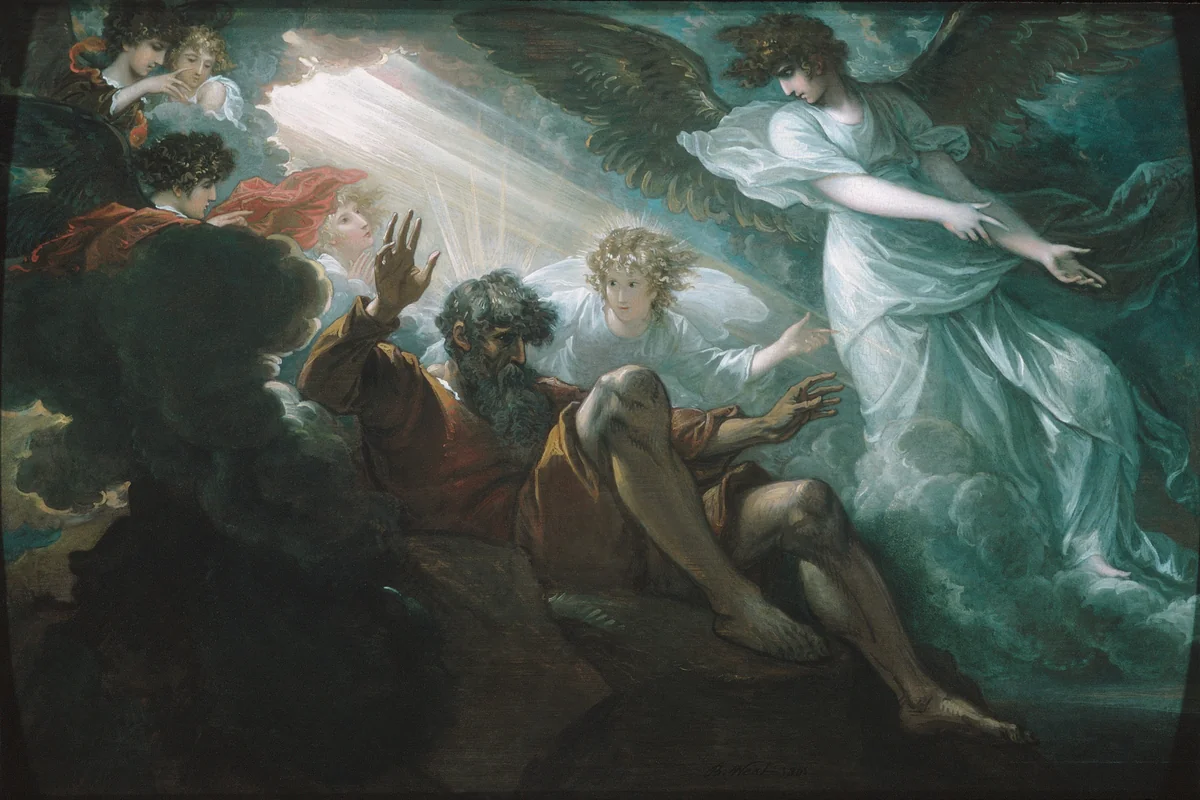 Moses Shown the Promised Land by Benjamin West, artwork, 1801