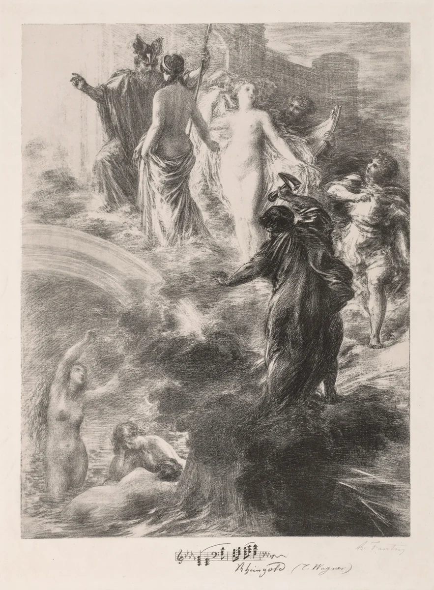 Finale of the Rhinegold by Henri Fantin-Latour, print, 1877
