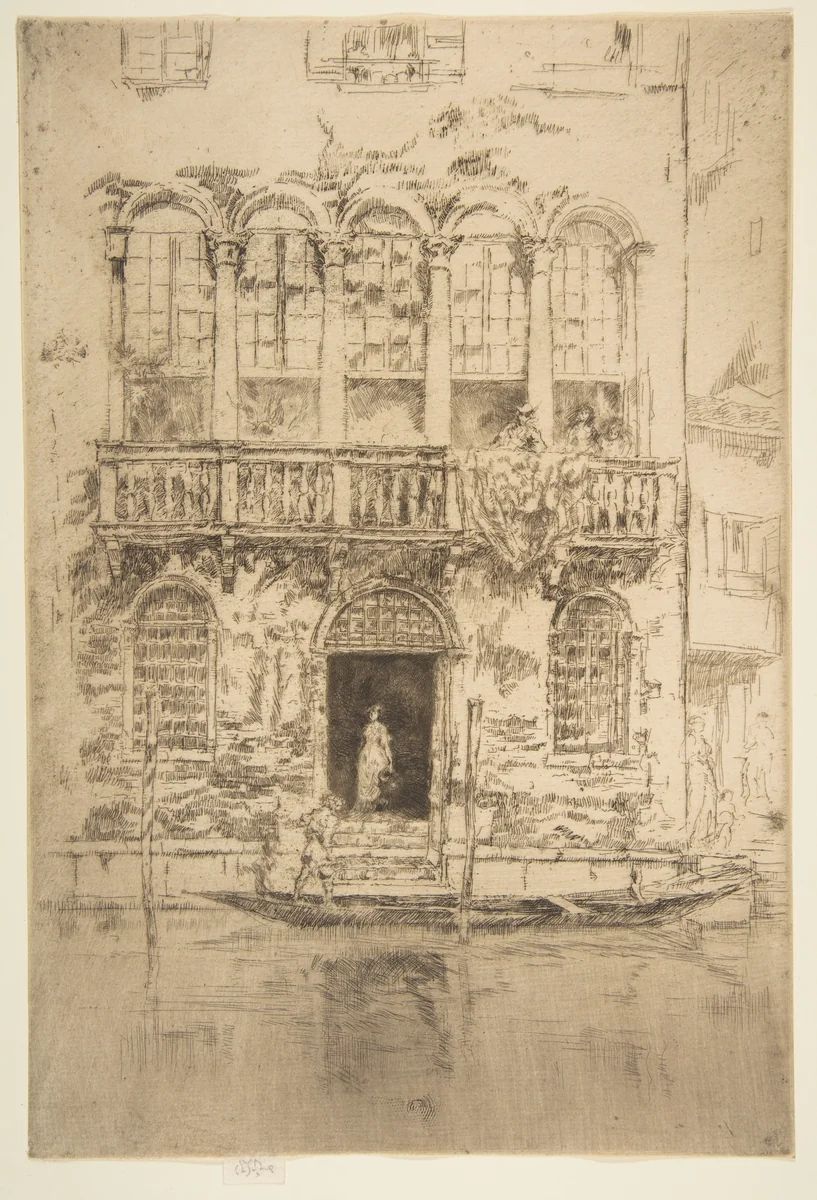 The Balcony by James McNeill Whistler, print, 1879-1880