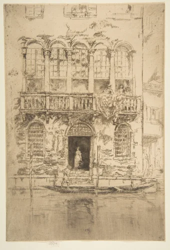 The Balcony by James McNeill Whistler, print, 1879-1880