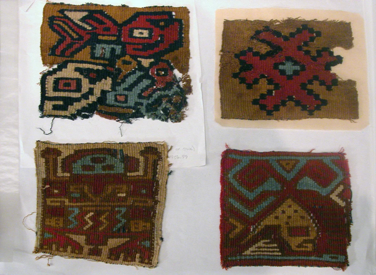 Tapestry Medallion by Nazca Peru, textile, 600-700