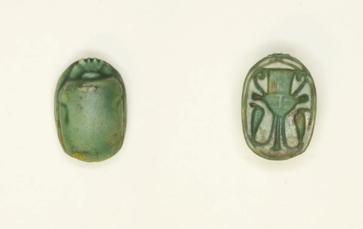 Scarab: Hathor Sistrum by Egyptian, other, -1550--1295
