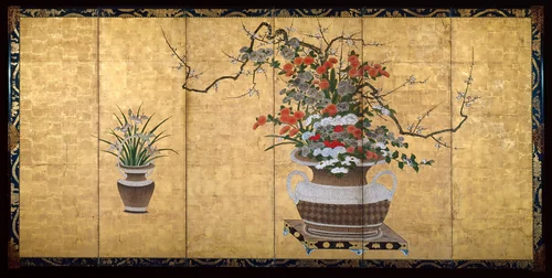 Baskets with Flowers of the Four Seasons by Artist Unknown, other, 1701-1800