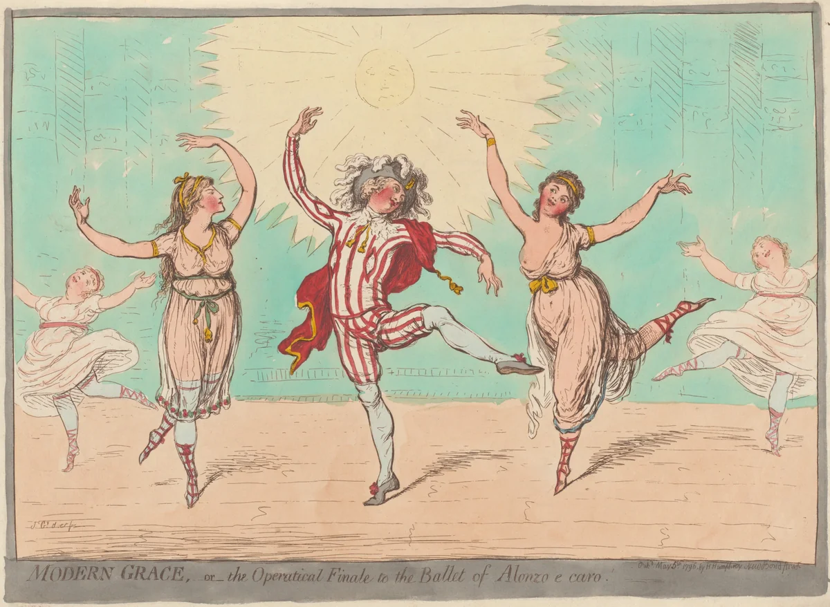 Modern Grace by James Gillray, print, 1796