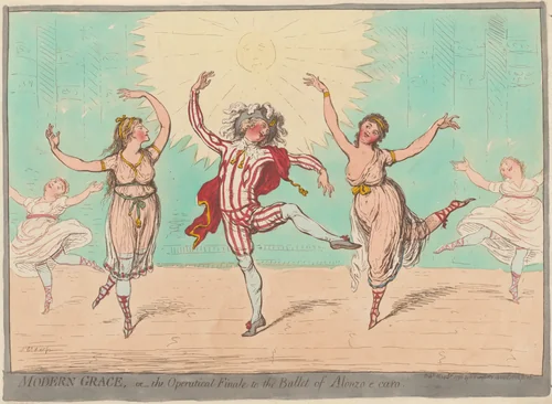 Modern Grace by James Gillray, print, 1796