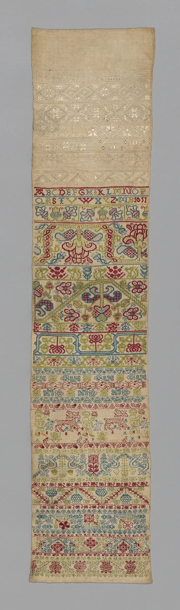 Sampler by Mary Bidgood, other, 1651