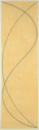 Three Column / Figure C (right panel) by Robert Mangold, drawing, 2003