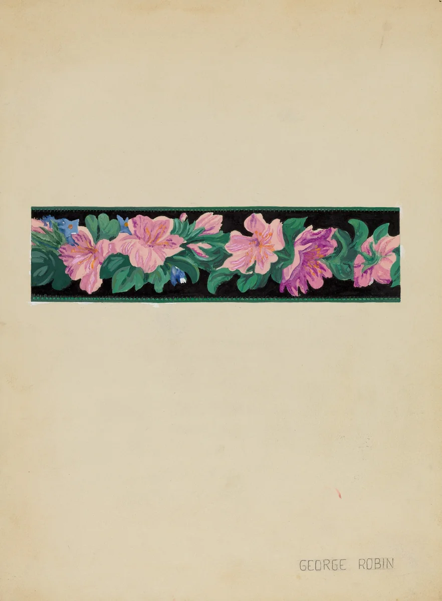Wall Paper Border by George Robin, index of american design, 1936