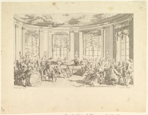 The Concert by Antoine-Jean Duclos, print, 1774