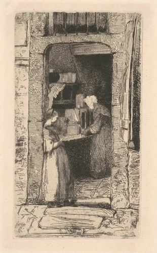 La Marchande de Moutarde by James McNeill Whistler, print, 1858