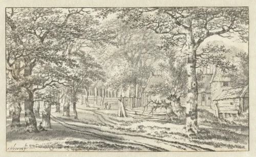Landschap by Adriaen Hendriksz. Verboom, drawing, 1638-1675