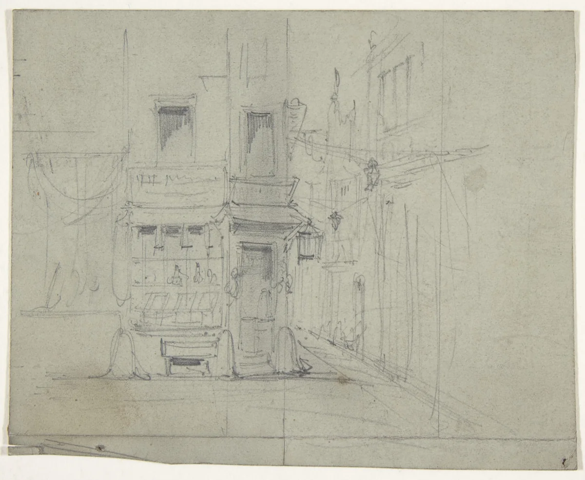 Design for a Stage Set at the Opéra, Paris by Eugène Cicéri, drawing, 1830-1890