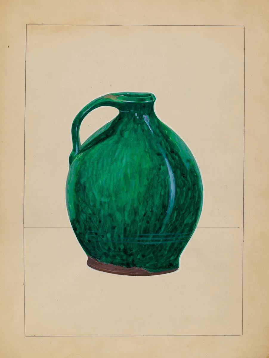 Jug by John Dana, index of american design, 1936