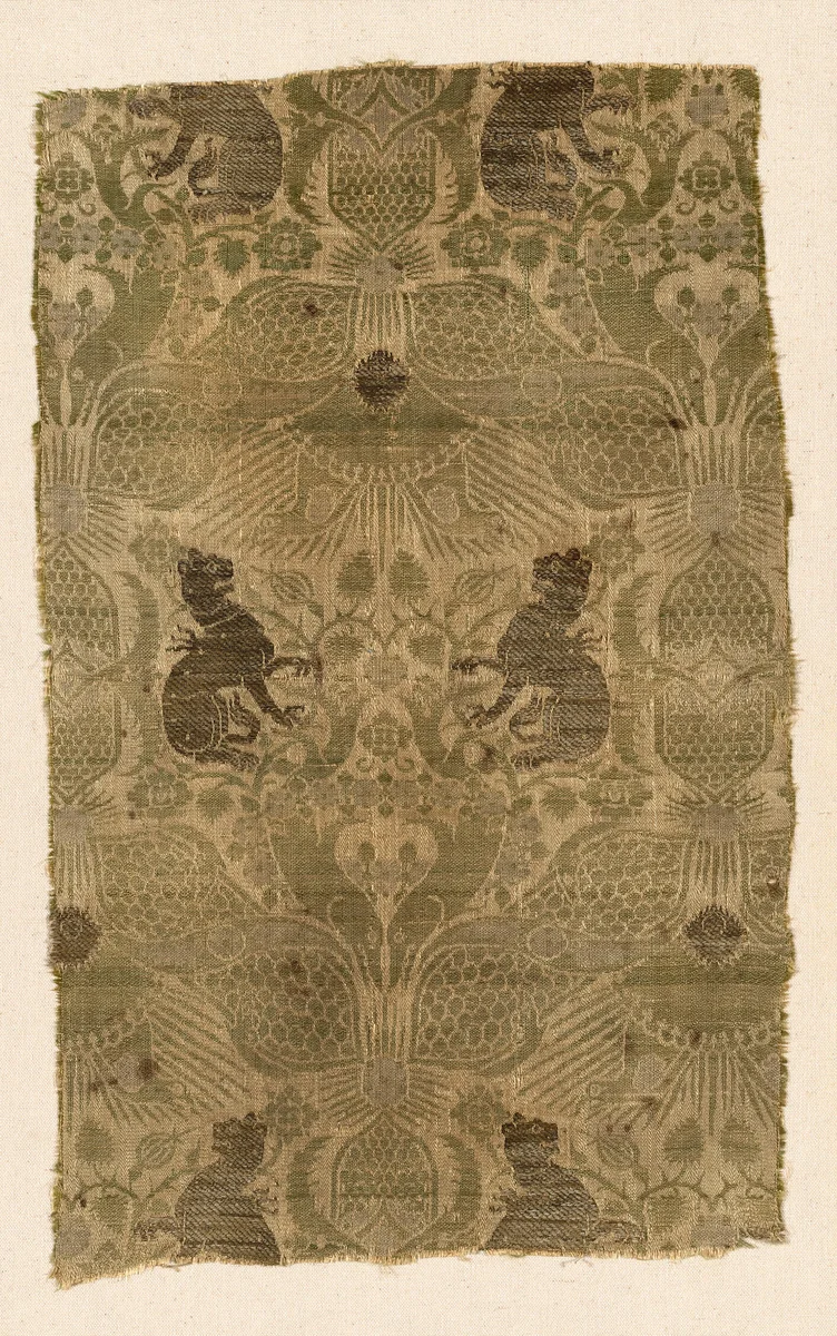 Fragment by Italy, textile, 1325-1375