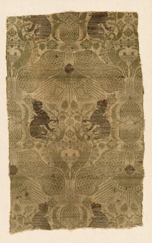 Fragment by Italy, textile, 1325-1375