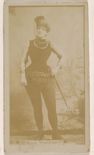 Maud Waldemere, from the Actresses series (N245) issued by Kinney Brothers to promote Sweet Caporal Cigarettes by Kinney Brothers Tobacco Company, photograph, 1890