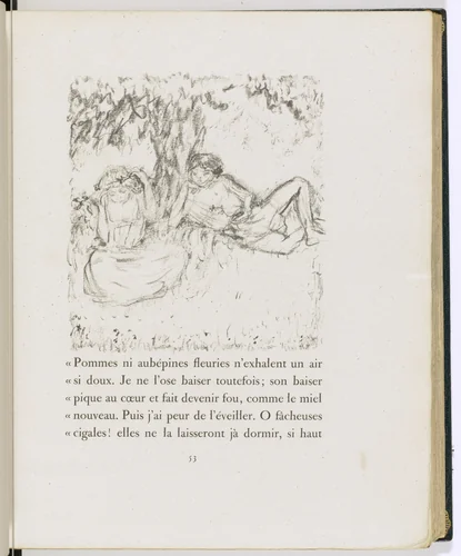 In-text plate (page 53) from Daphnis et Chloé by Pierre Bonnard, illustrated book, 1902