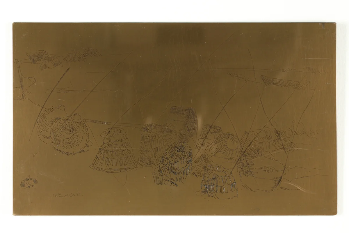 Lobster Pots - Selsea Bill by James McNeill Whistler, metalwork, 1880-1881
