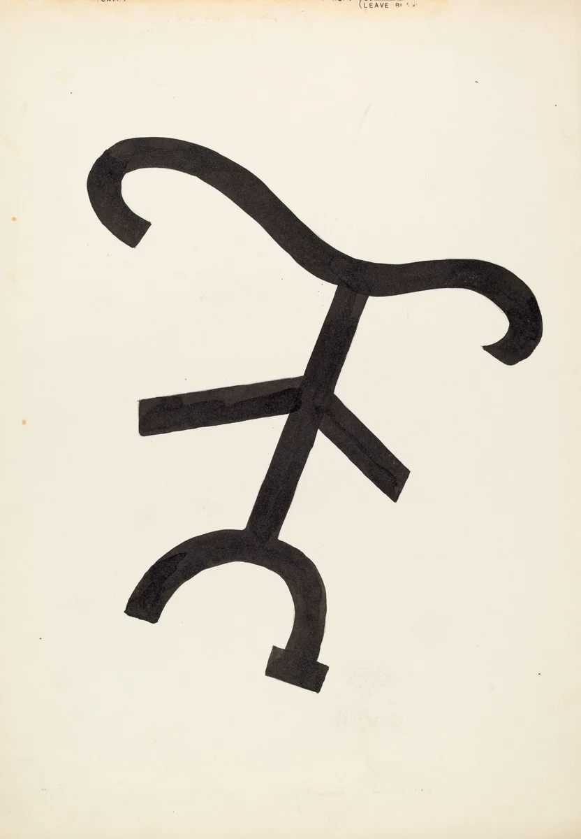 Cattle Brand by J. Henry Marley, index of american design, 1936