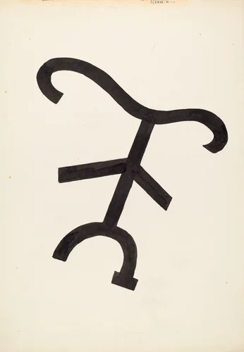 Cattle Brand by J. Henry Marley, index of american design, 1936