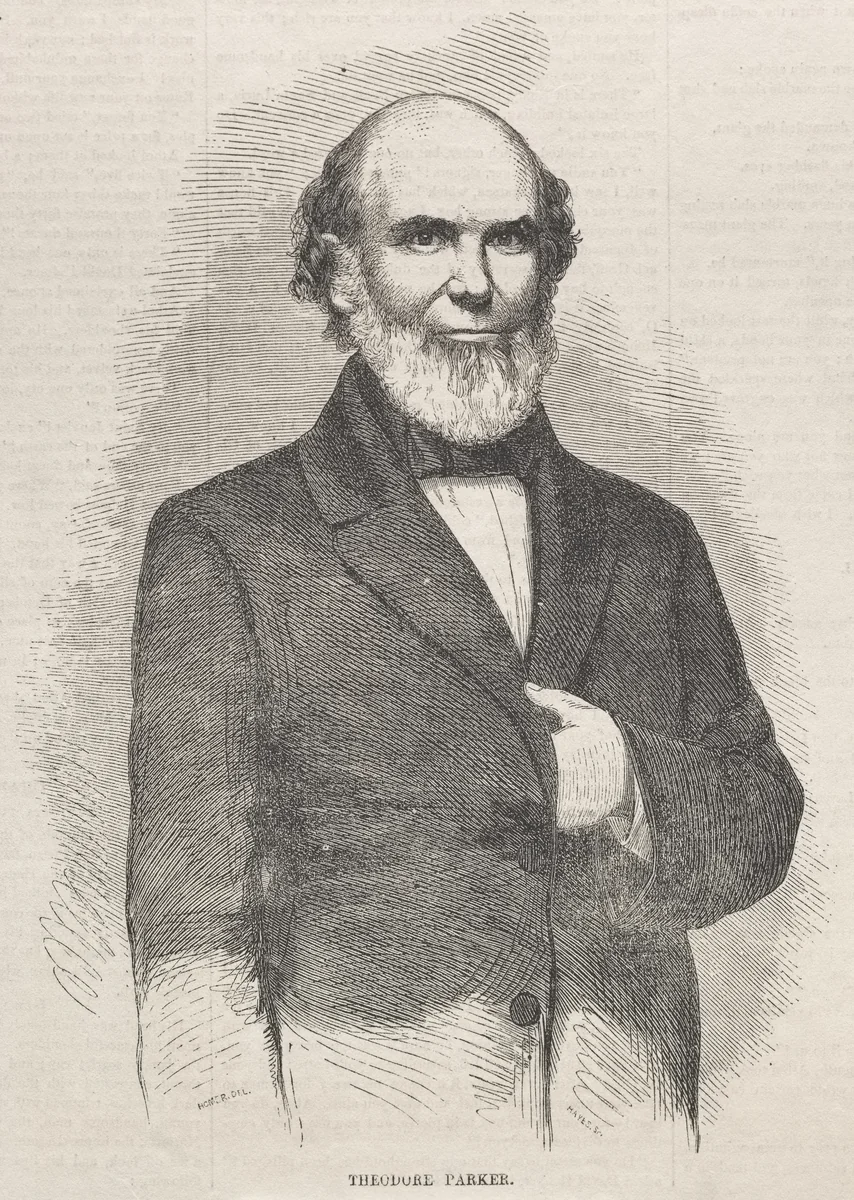 Theodore Parker by Winslow Homer, print, 1858
