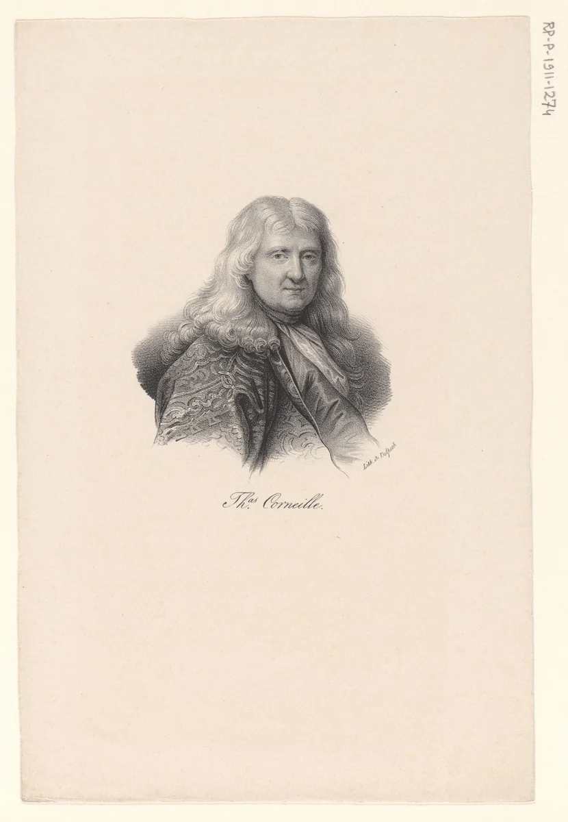 Portret van Thomas Corneille by anonymous, print, 1818-1842
