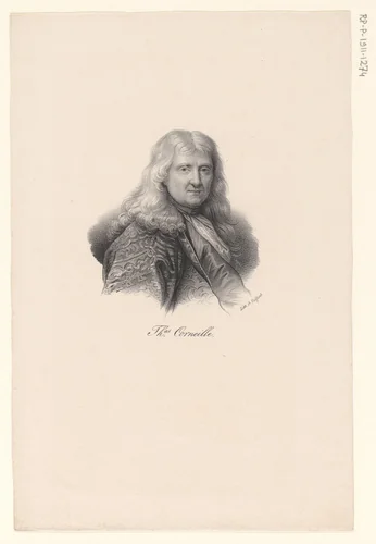 Portret van Thomas Corneille by anonymous, print, 1818-1842