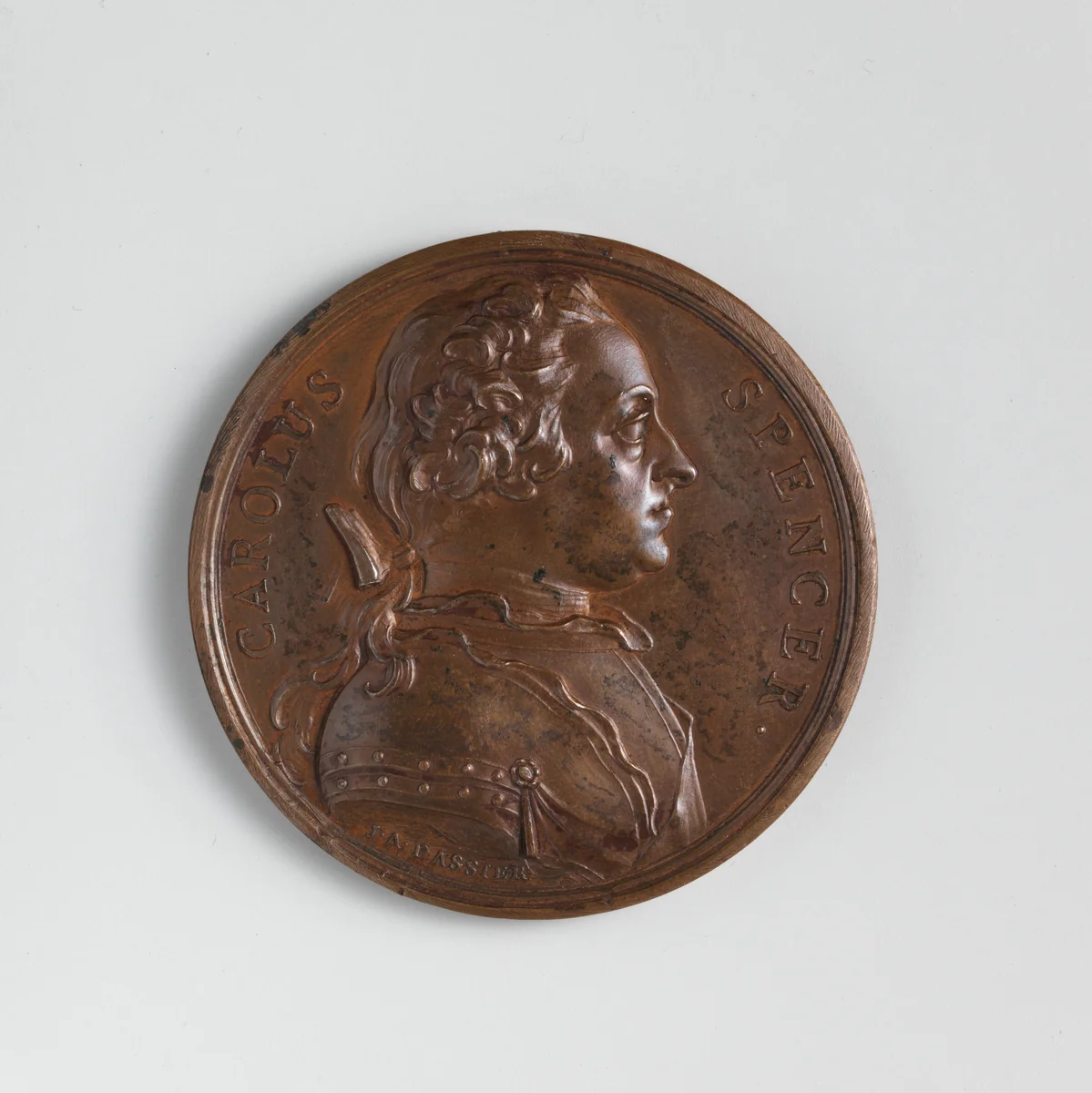 Charles Spencer, 3rd Duke of Marlborough (1706–1754) by Jacques-Antoine Dassier, metalwork, 1742