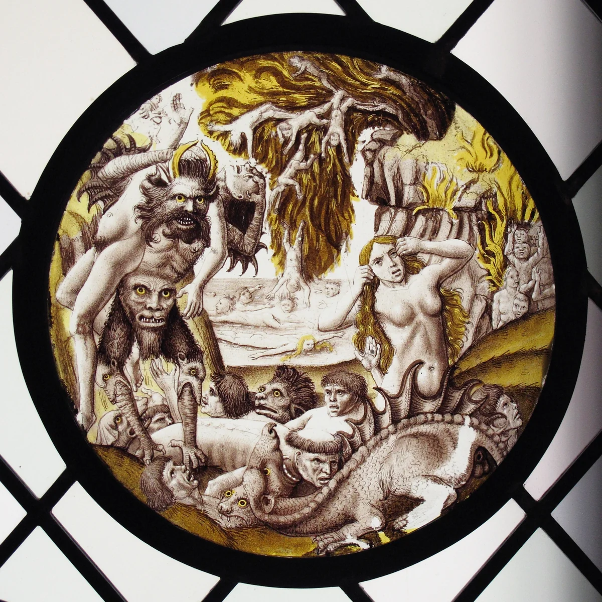 Roundel with Descent of the Damned by Dieric Bouts, other, 1500-1510