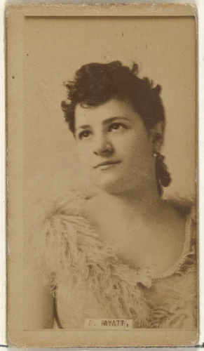 E. Myatt, from the Actors and Actresses series (N145-8) issued by Duke Sons & Co. to promote Duke Cigarettes by W. Duke, Sons & Co., photograph, 1890-1895