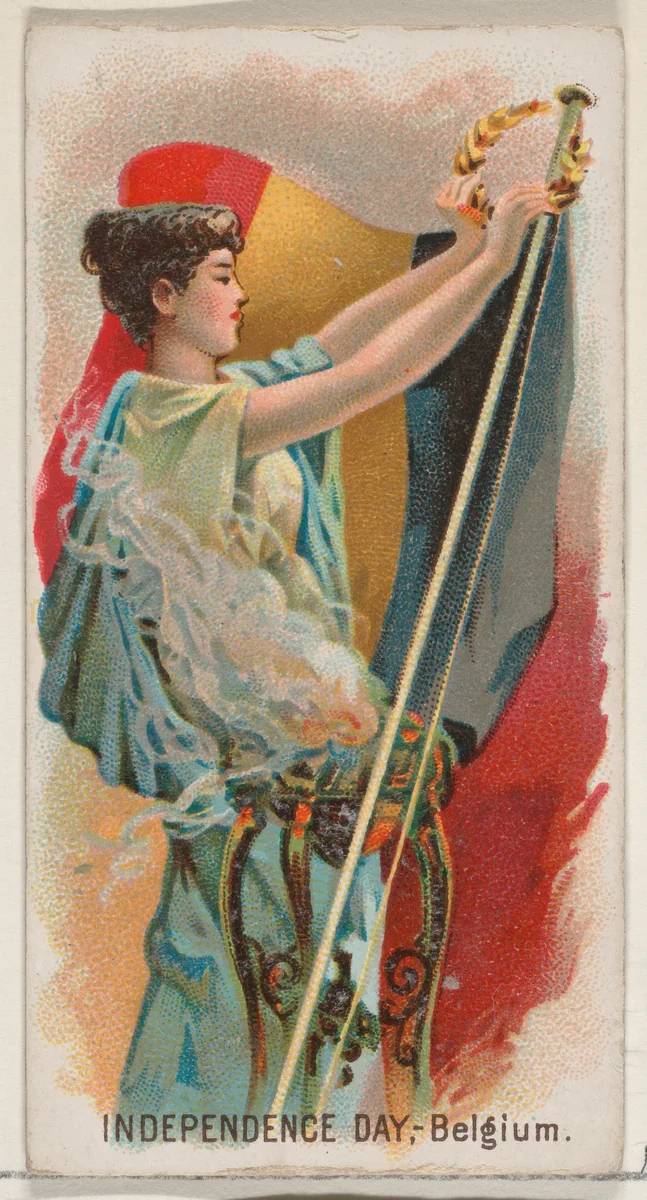 Independence Day, Belgium, Austria, from the Holidays series (N80) for Duke brand cigarettes by W. Duke, Sons & Co., print, 1890