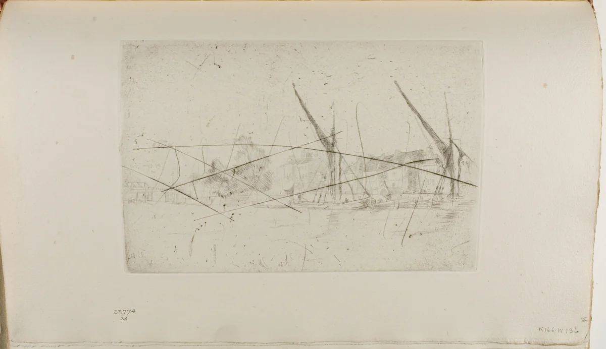 Lindsey Houses by James McNeill Whistler, print, 1876-1877