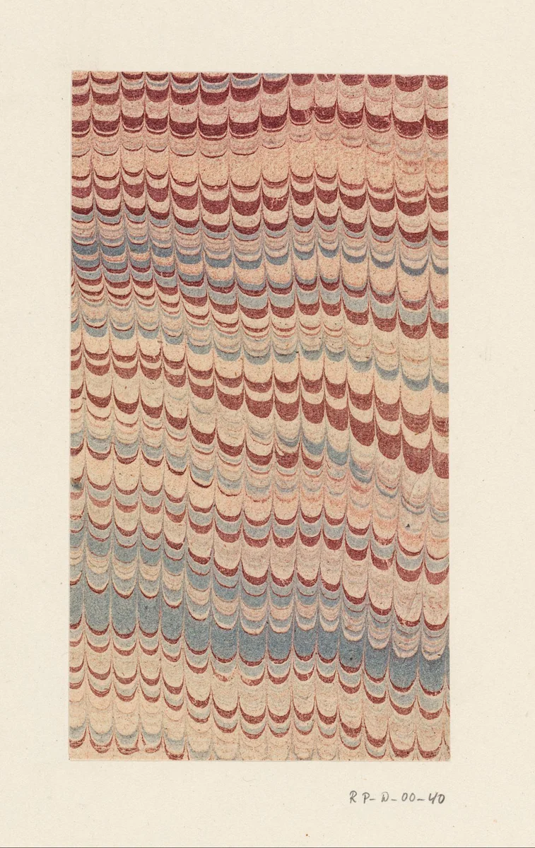 Kammarmer in rood, geel en blauw by anonymous, other, 1700-1850